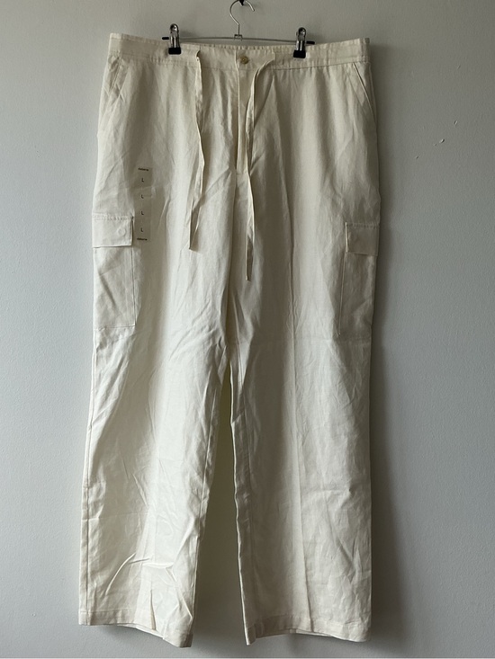 Claiborne Other - Claiborne Linen Blend Drawstring Cargo Pants L